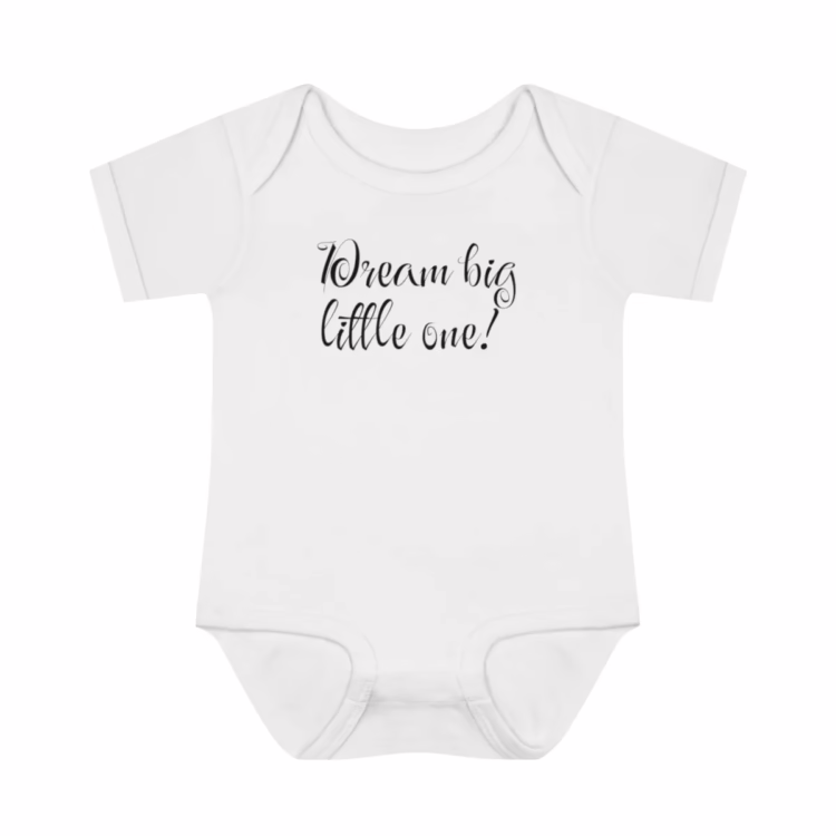 Unisex Baby Rib Bodysuit Dream Big Little One.