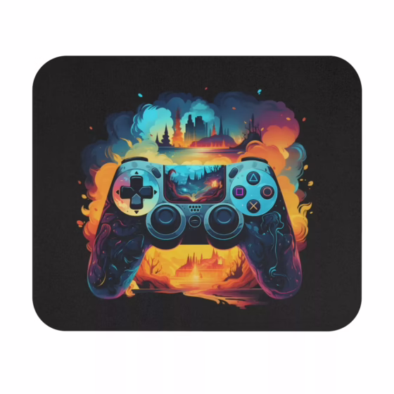 Gaming Controller Illustration Mouse Pad (Rectangle)