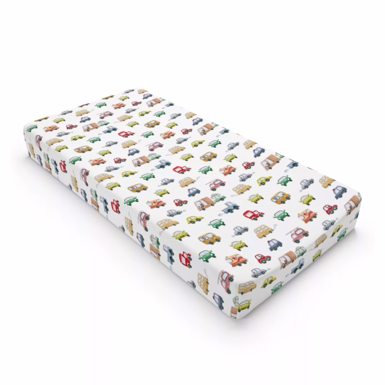 Colorful Cars Baby Changing Pad Cover