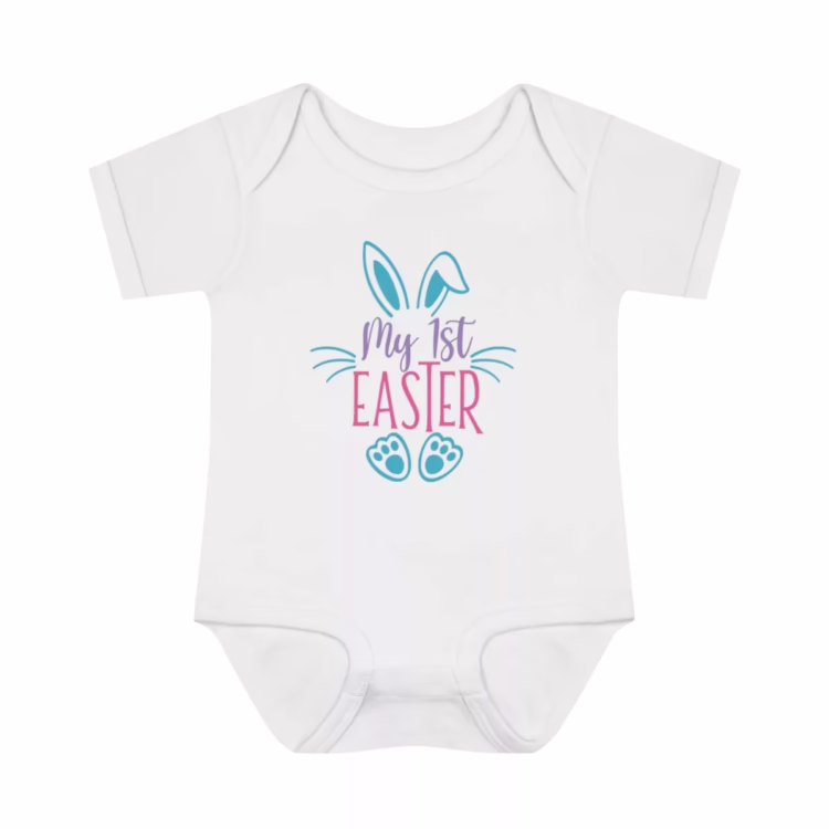 Unisex Infant My First Easter Baby Rib Bodysuit
