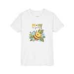 forkiddos "bee leaf in yourself" encouraging girls' t shirt