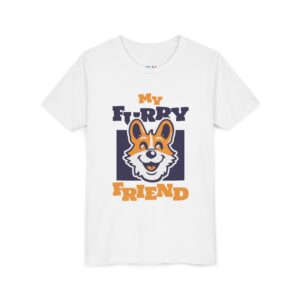 kids t shirt my furry friend cute dog print