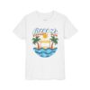 forkiddos "breeze, effort, fun" beach volleyball kids' tee