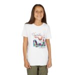 girl youth short sleeve tee sparkle and shine graphic tee, kids t shirt, fun & colorful shirt