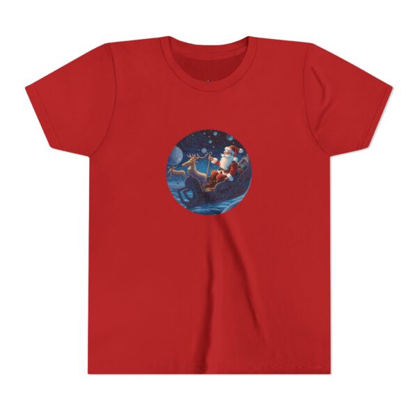 forkiddos "santa's moonlight flight" christmas t shirt