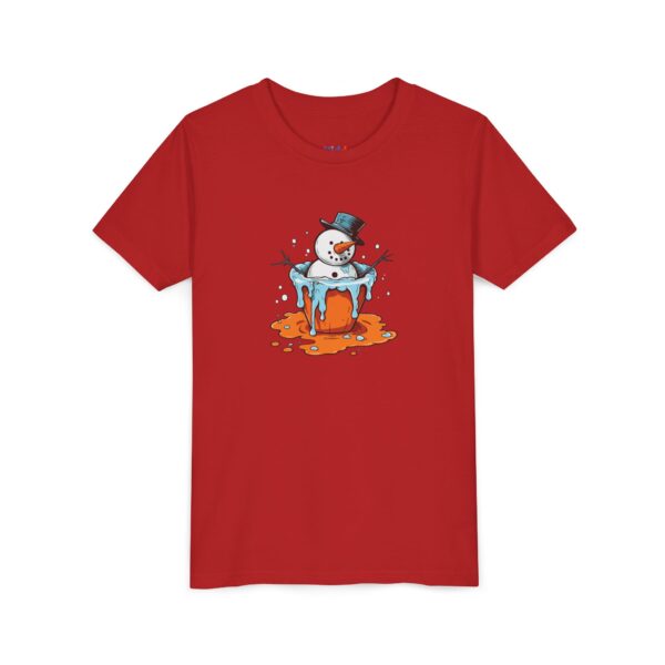 "cool melt" melting snowman winter kids' t shirt "cool melt" melting snowman winter kids' t shirt