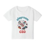 playroom ceo toddler t shirt — rocket & robot playtime tee