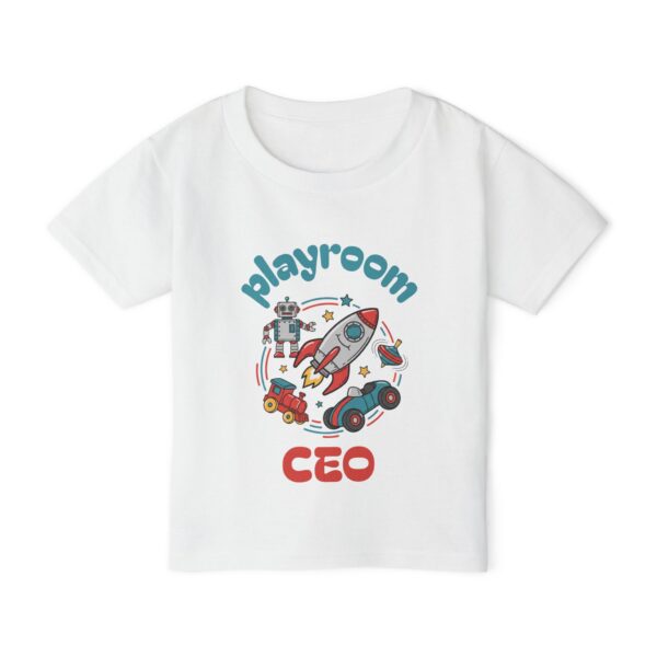 playroom ceo toddler t shirt — rocket & robot playtime tee