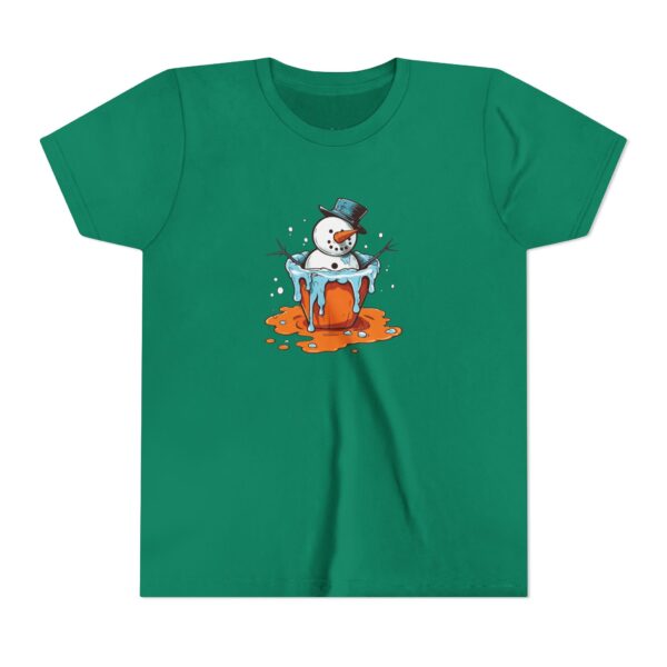 "cool melt" melting snowman winter kids' t shirt "cool melt" melting snowman winter kids' t shirt