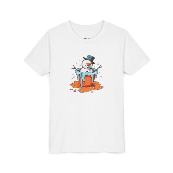 "cool melt" melting snowman winter kids' t shirt "cool melt" melting snowman winter kids' t shirt