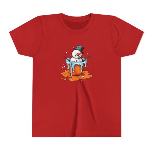 "cool melt" melting snowman winter kids' t shirt "cool melt" melting snowman winter kids' t shirt