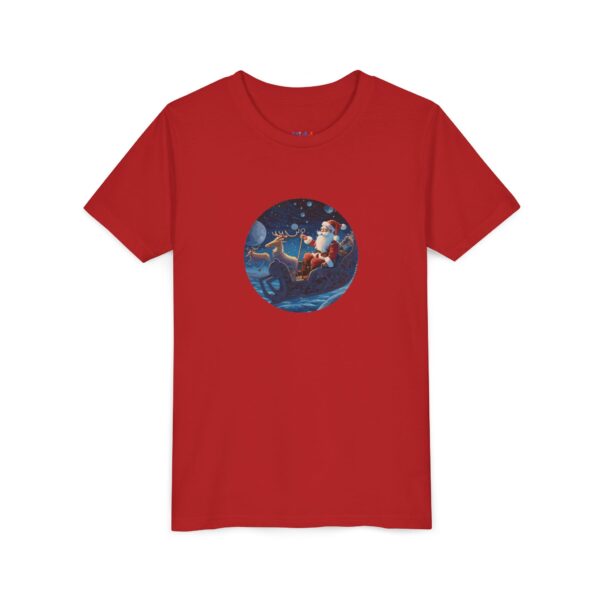 forkiddos "santa's moonlight flight" christmas t shirt